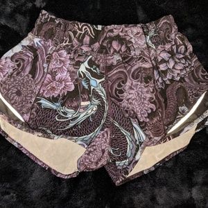 Purple Lululemon Hotty hot shorts